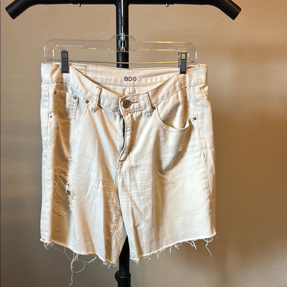 BDG Women's Off-White Jean Shorts